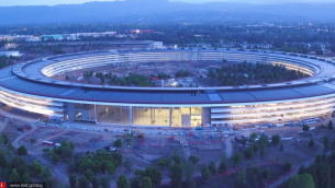 Ηλιοβασίλεμα στο Apple park (4k video)