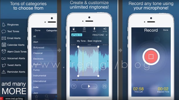 ired iphone ringtones apps 12 th