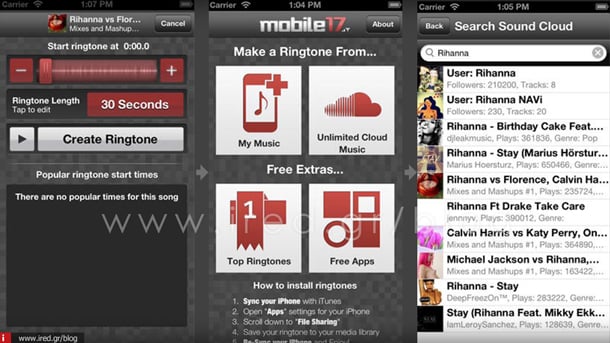 ired iphone ringtones apps 14 th