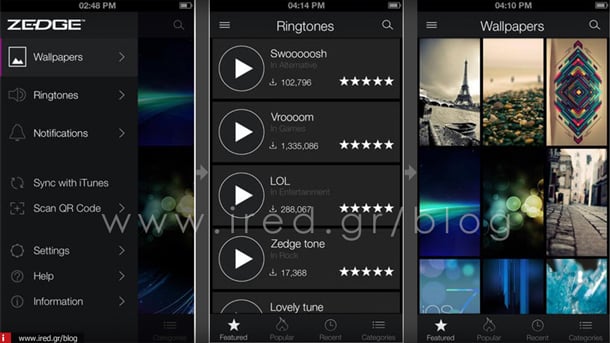 ired iphone ringtones apps 16 th