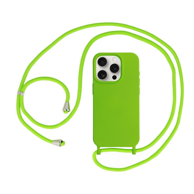 CORD CASE SHOPRANO IPHONE 15 PLUS LIGHT GREEN