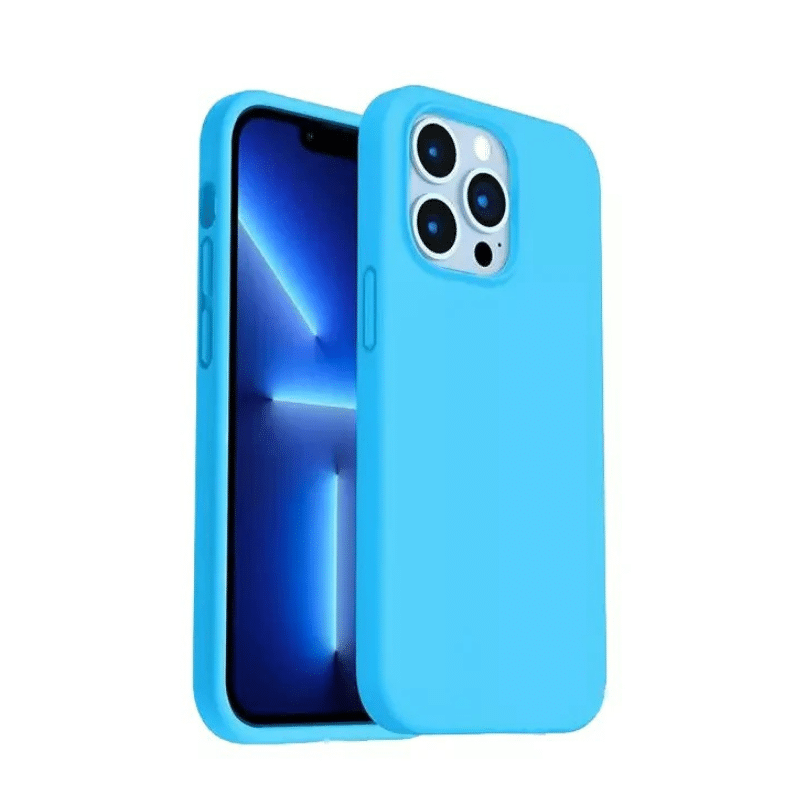 SILICONE CASE SHOPRANO IPHONE 14 LIGHT BLUE
