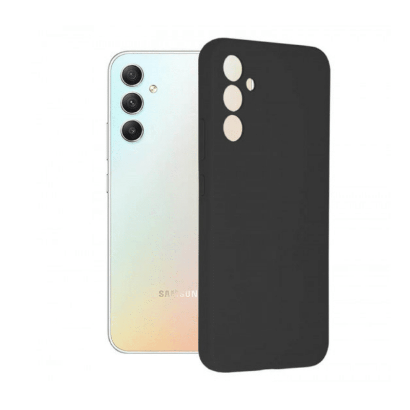 SILICONE CASE SHOPRANO SAMSUNG GALAXY A34 5G BLACK