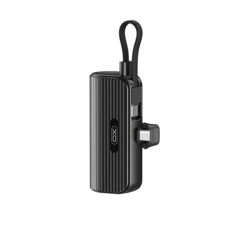 POWER BANK 5000 MAH LIGHTNING MINI BUILT-IN-CABLE XO-PR220LBK