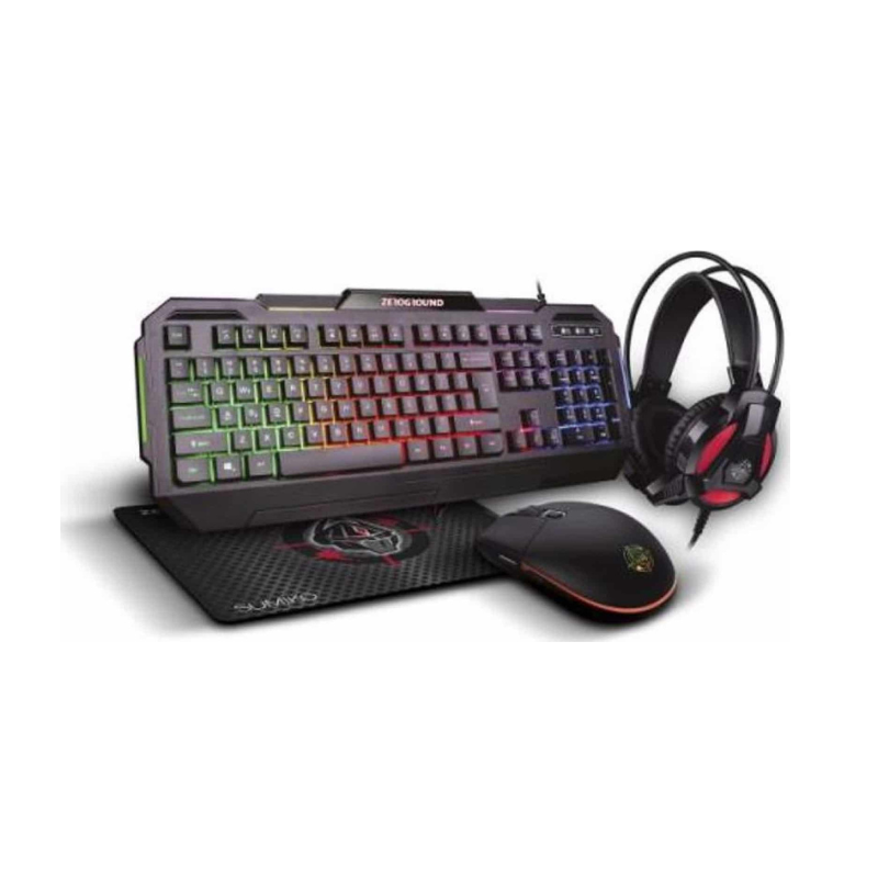 ZEROGROUND GAMING SET 4 IN 1 SUMIKO KB-1900GUHMS
