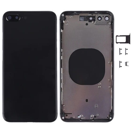MIDDLE FRAME & BATTERY DOOR WITH SIDE KEYS - IPHONE 8 PLUS