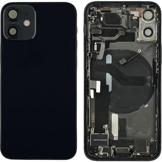 MIDDLE FRAME & BATTERY DOOR WITH SIDE KEYS - IPHONE 12 MINI