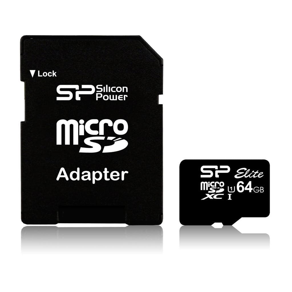 SILICON POWER MICRO SD WITH ADAPTOR 64GB