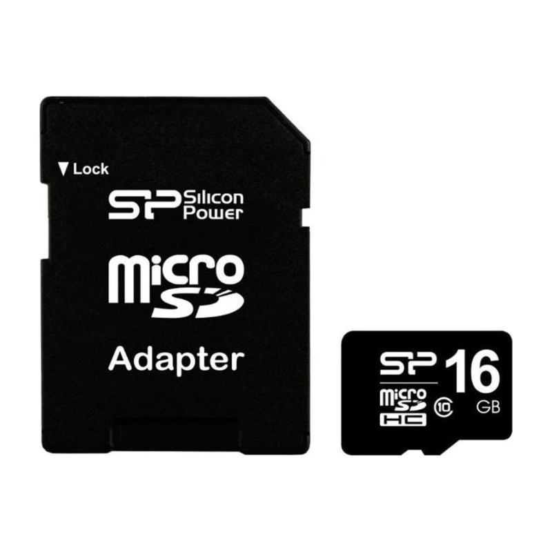 SILICON POWER MICRO SD WITH ADAPTOR 16GB