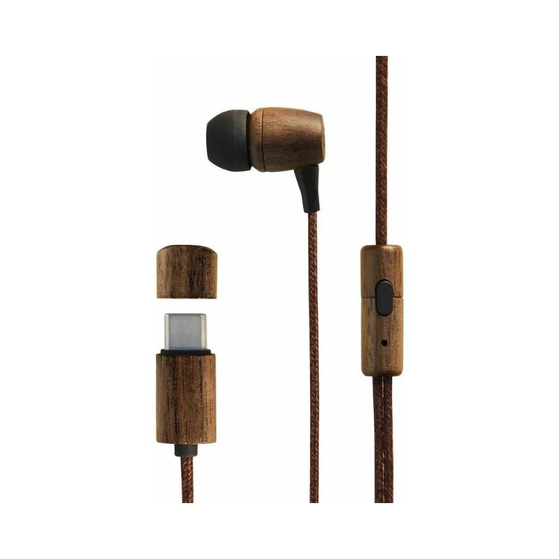 ENERGY SISTEM EARPHONES ECO TYPE C WALNUT WOOD
