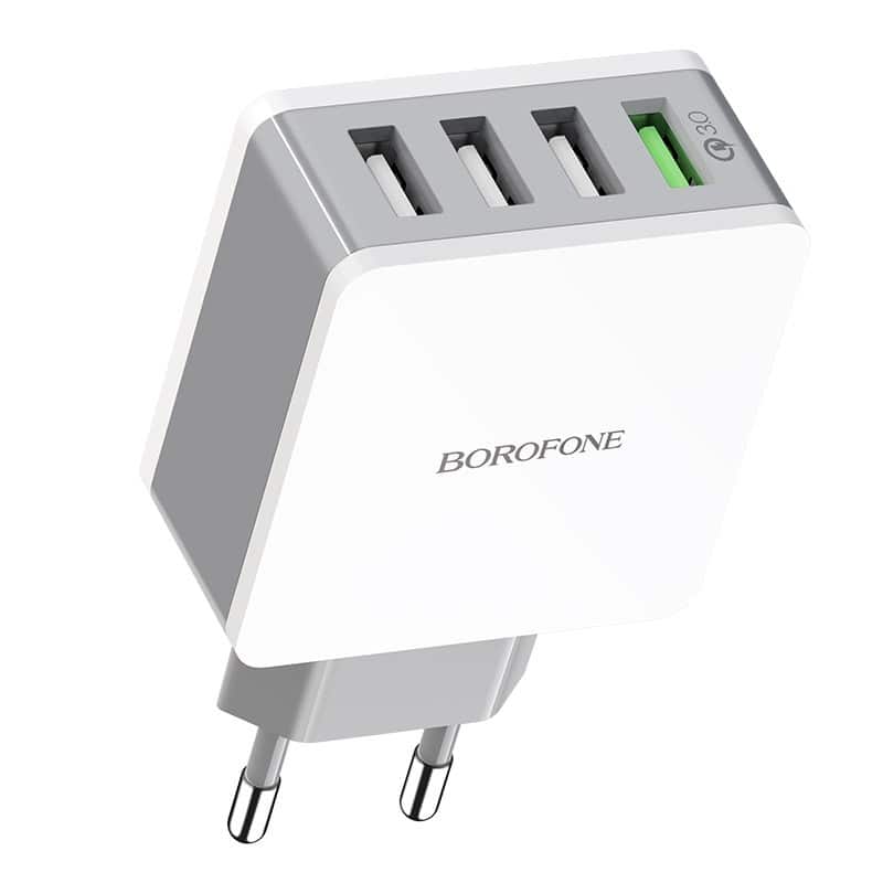 BOROFONE BA43A - BOUNTIFUL FOUR PORT QC3.0 CHARGER