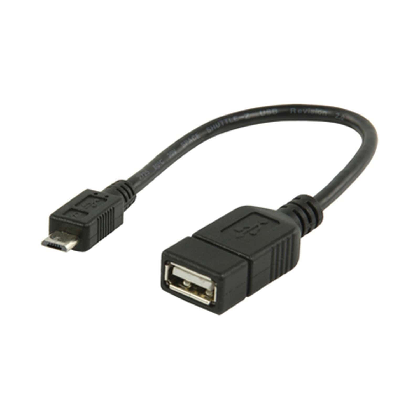 PT CABLE USB 2.0V (F) TO MICRO (M) 90o 1.5MM