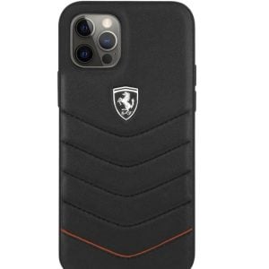 FERRARI OFF TRACK QUILTED LEATHER CASE - IPHONE 12 / 12 PRO - Image 1