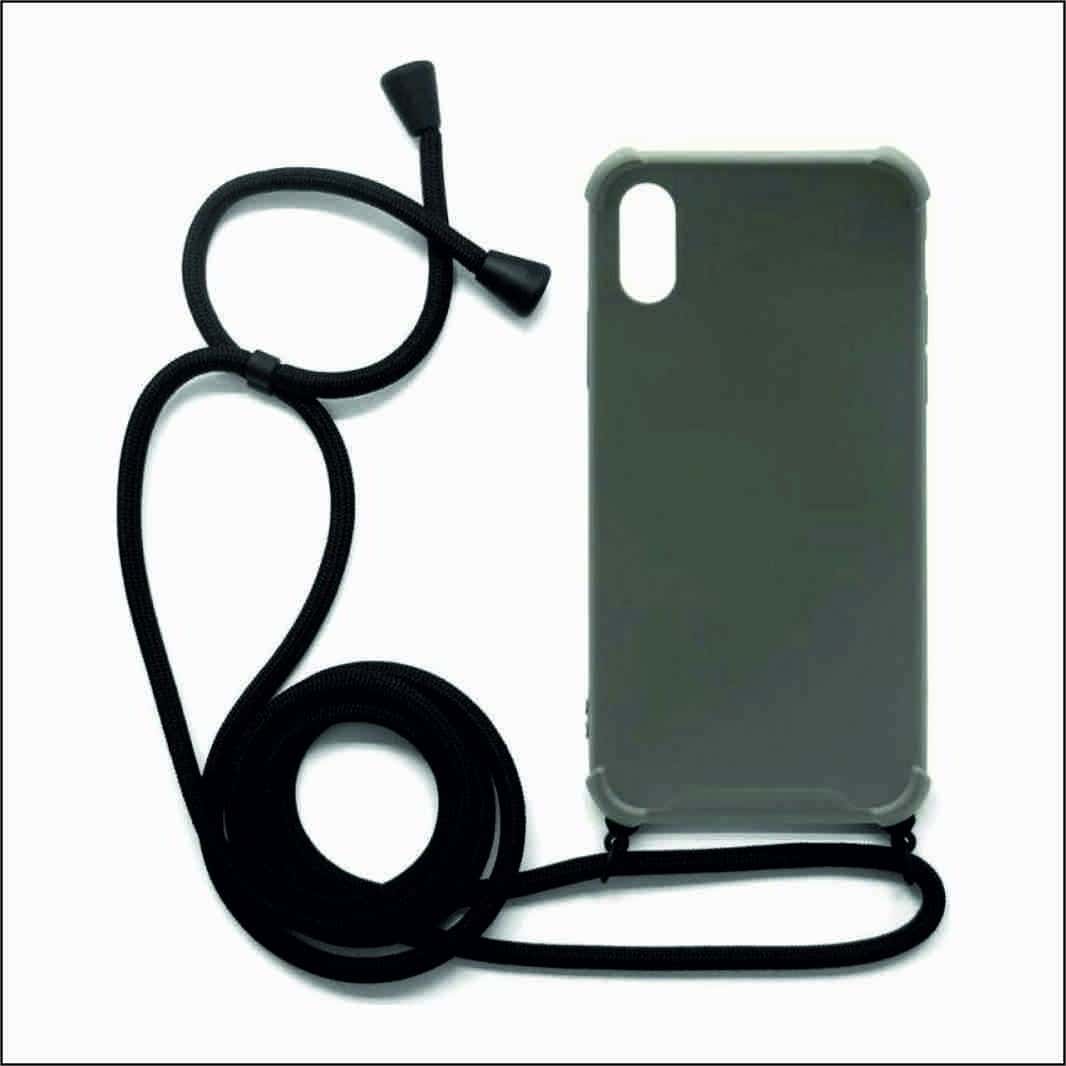CROSSBODY INOS SHOCKPROOF CASE BLACK - IPHONE XS MAX