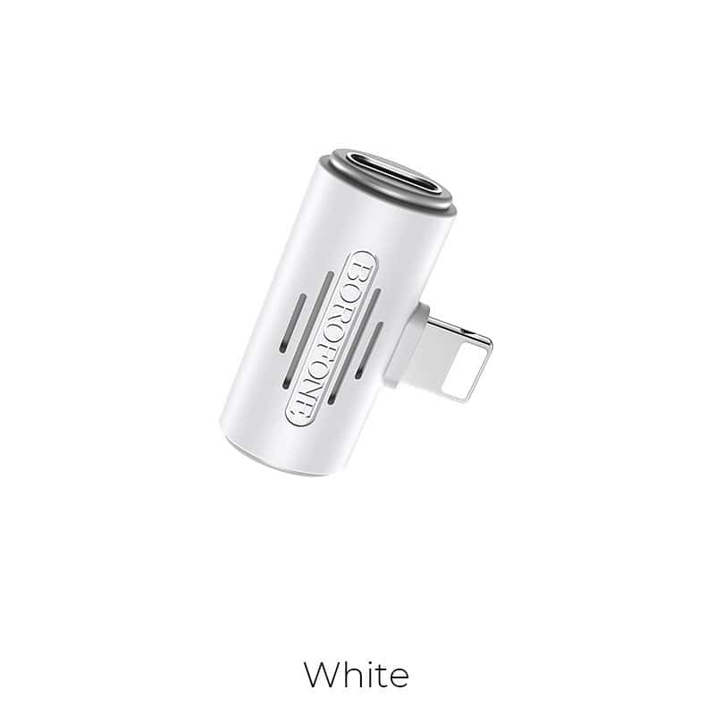 BOROFONE BV6 - COMFORTABLE APPLE DUAL LIGHTNING AUDIO CONVERTER
