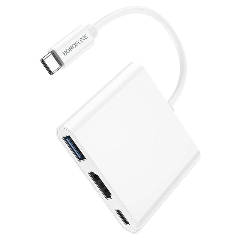 BOROFONE DH4 - TYPE C TO HDMI + USB 3.0 + TYPE C ADAPTER