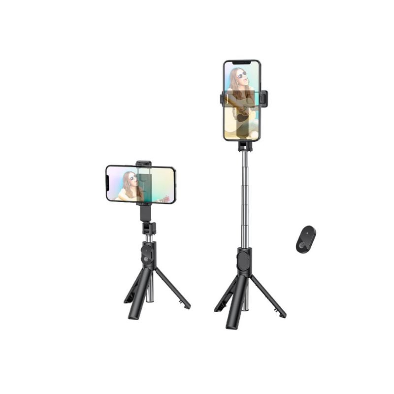 BOROFONE BY7 - SELFIE STICK WITH TRIPOD AND REMOTE CONTROL
