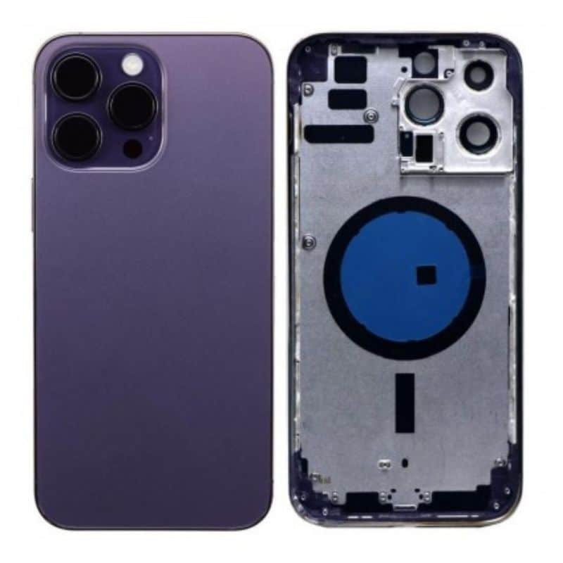 MIDDLE FRAME & BATTERY DOOR WITH SIDE KEYS & MAGNETS - IPHONE 14 PRO MAX (EU)