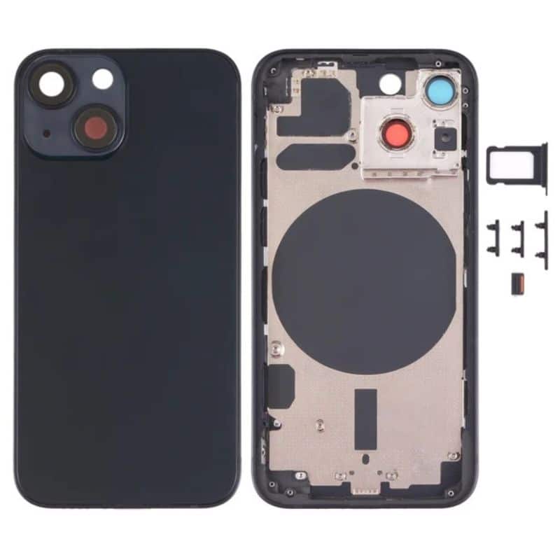 MIDDLE FRAME & BATTERY DOOR WITH SIDE KEYS - IPHONE 13 MINI