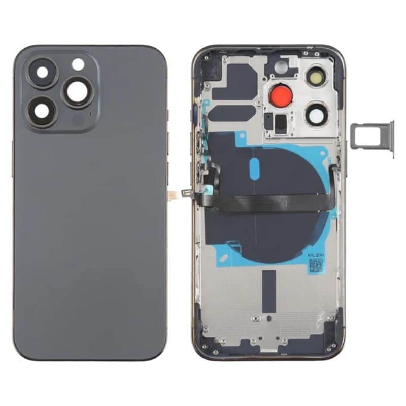 MIDDLE FRAME & BATTERY DOOR WITH SIDE KEYS & MAGNETS - IPHONE 13 PRO