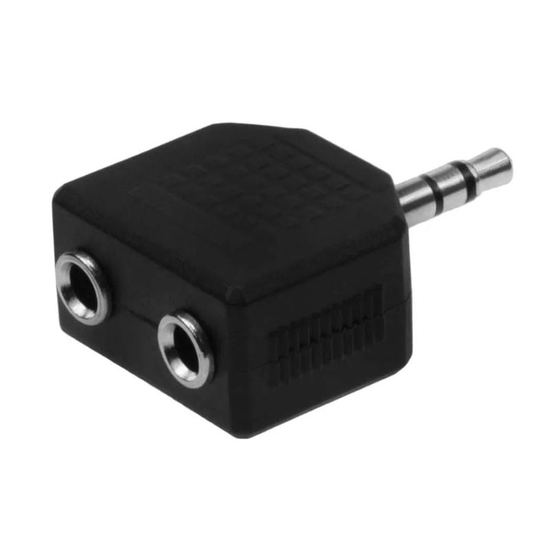 PT ADAPTER STEREO 3.5MM (M) TO 2x3.5MM (F) NIKEL