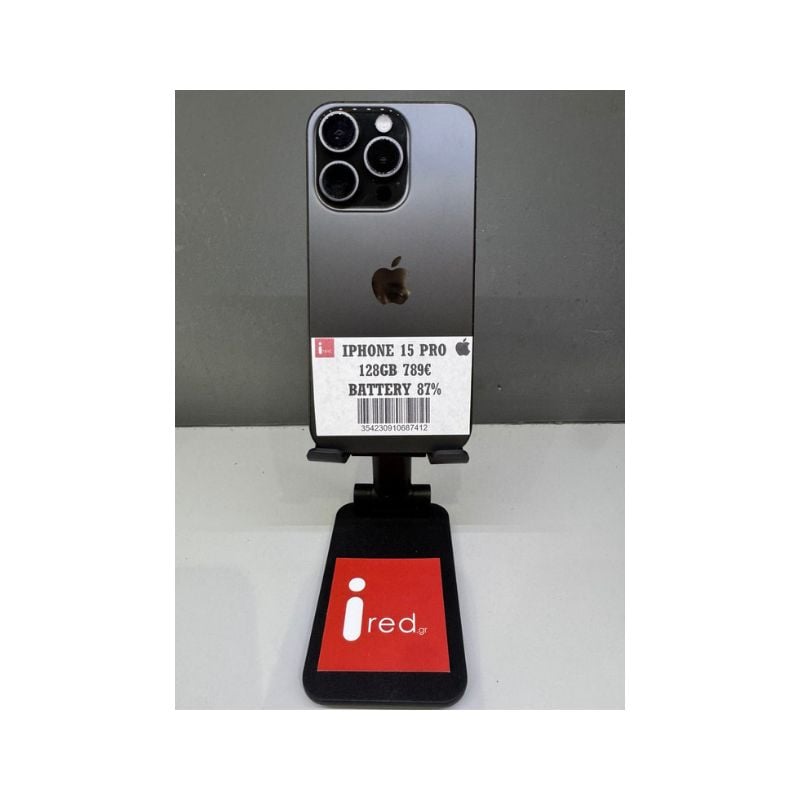IPHONE 15-PRO 128GB BLACK TITANIUM ΜΕΤΑΧΕΙΡΙΣΜΕΝΟ