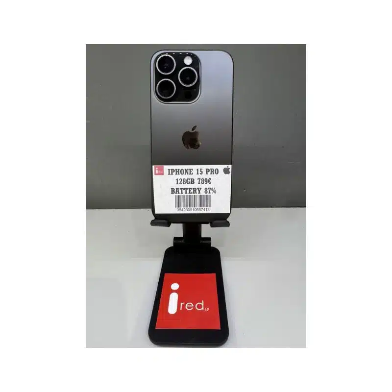 IPHONE 15-PRO 128GB BLACK TITANIUM ΜΕΤΑΧΕΙΡΙΣΜΕΝΟ