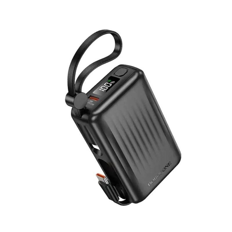 BOROFONE BJ70A - POWERBANK 15000mAh 20W QC 3.0 PD WITH TYPE C & LIGHTNING CABLES