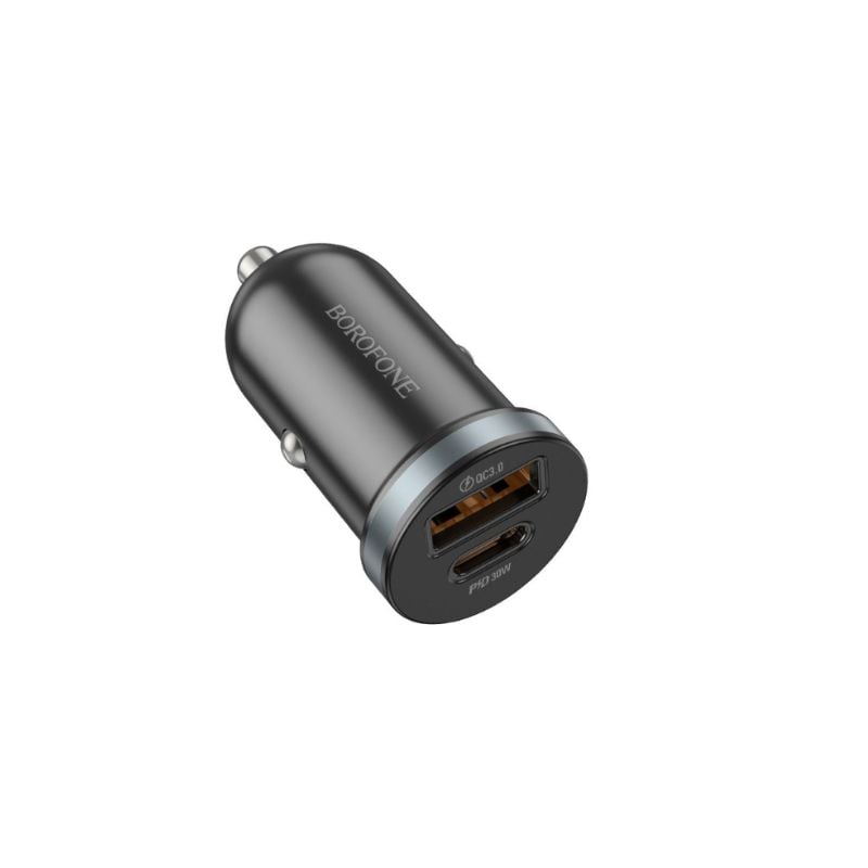 BOROFONE BZ22 - SCENERY DUAL PORT PD 30W + QC3.0 CAR CHARGER