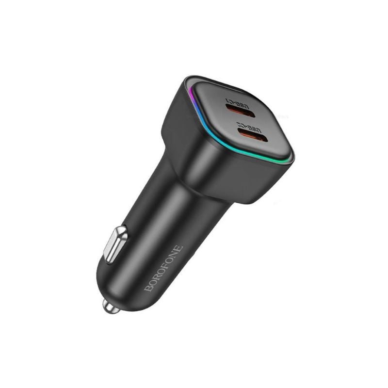 BOROFONE BZ28B - TROPHIE DUAL TYPE C CAR CHARGER