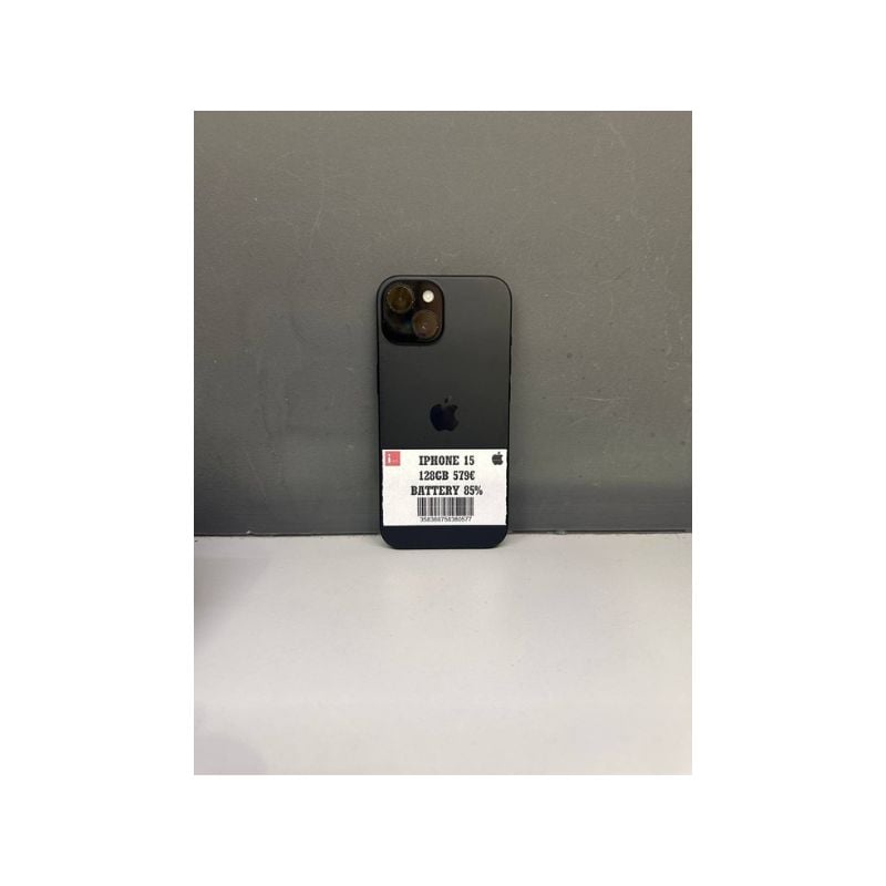 IPHONE 15 128GB BLACK ΜΕΤΑΧΕΙΡΙΣΜΕΝΟ