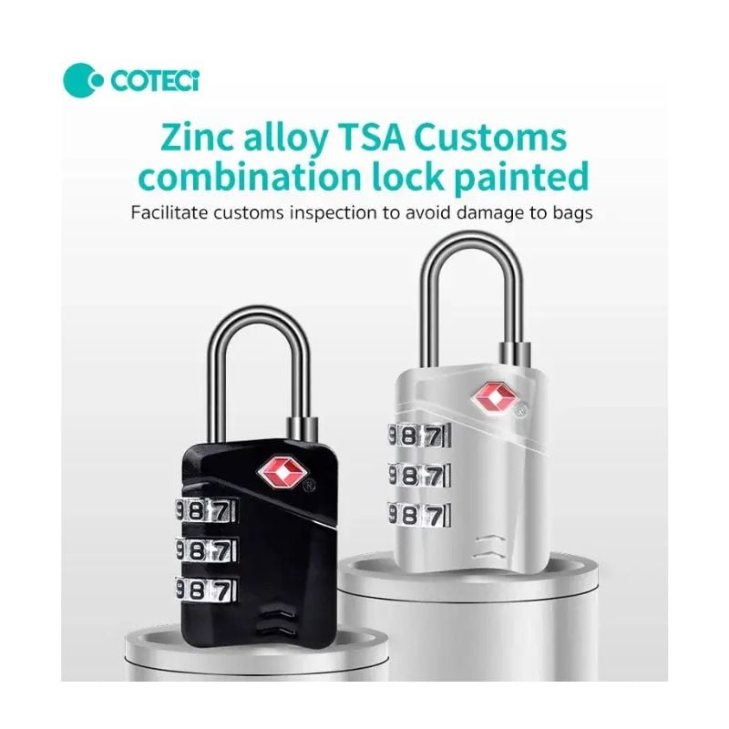 TSA CUSTOMS COMBINATION LOCK STEEL PAINTED