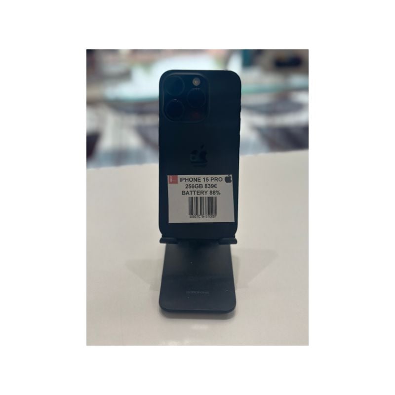 IPHONE 15-PRO 256GB BLACK TITANIUM ΜΕΤΑΧΕΙΡΙΣΜΕΝΟ