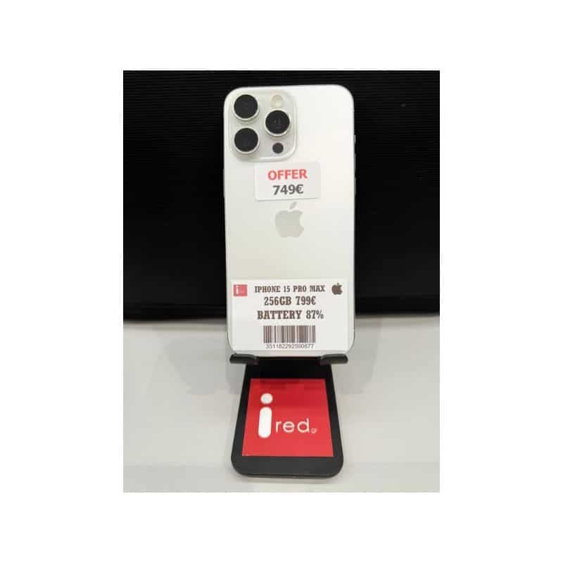 IPHONE 15-PRO-MAX 256GB WHITE TITANIUM ΜΕΤΑΧΕΙΡΙΣΜΕΝΟ