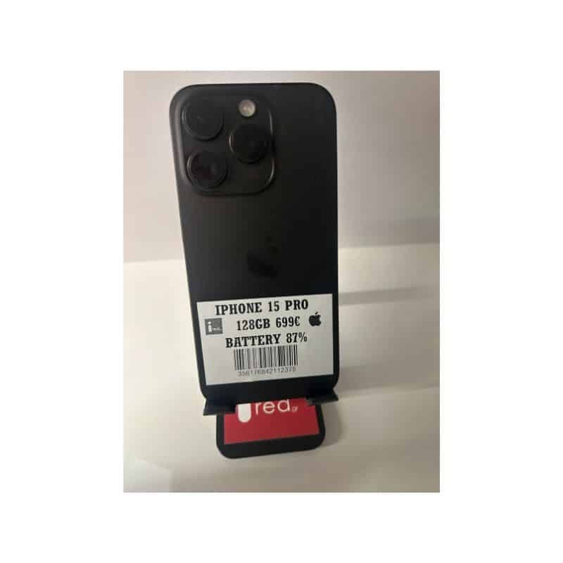 IPHONE 15-PRO 128GB BLACK TITANIUM ΜΕΤΑΧΕΙΡΙΣΜΕΝΟ