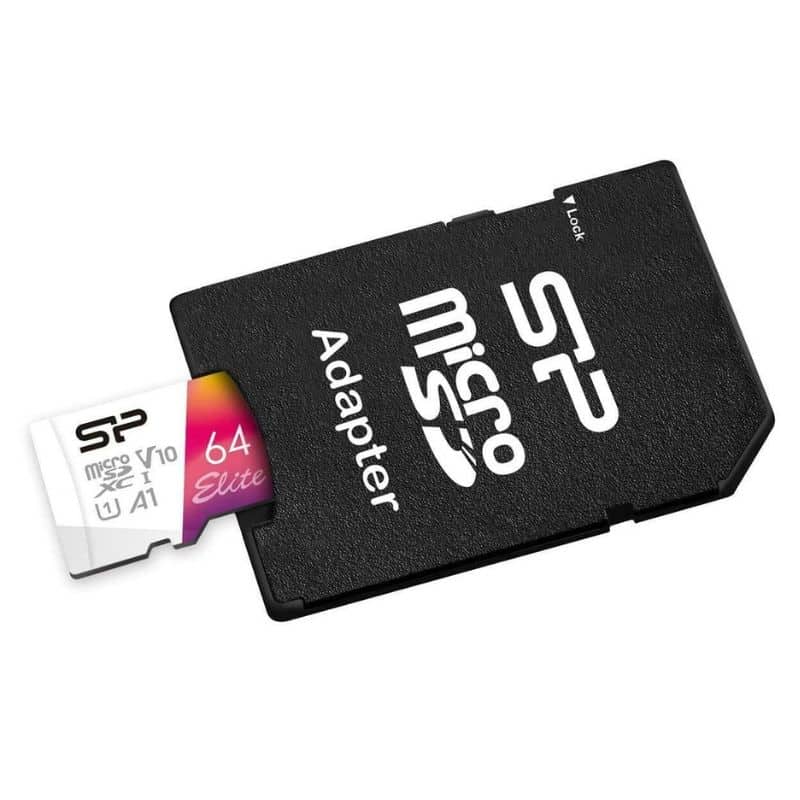 SILICON POWER MICRO SD WITH ADAPTOR 64GB ELITE