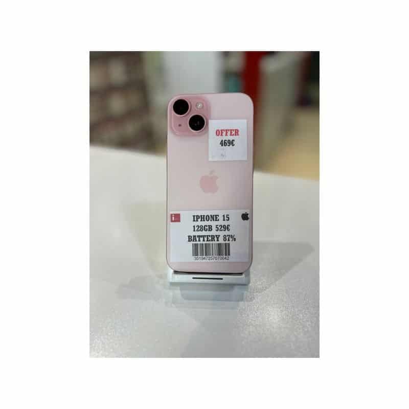 IPHONE 15 128GB PINK ΜΕΤΑΧΕΙΡΙΣΜΕΝΟ