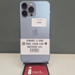 IPHONE 13-PRO-MAX 128GB SIERRA BLUE ΜΕΤΑΧΕΙΡΙΣΜΕΝΟ