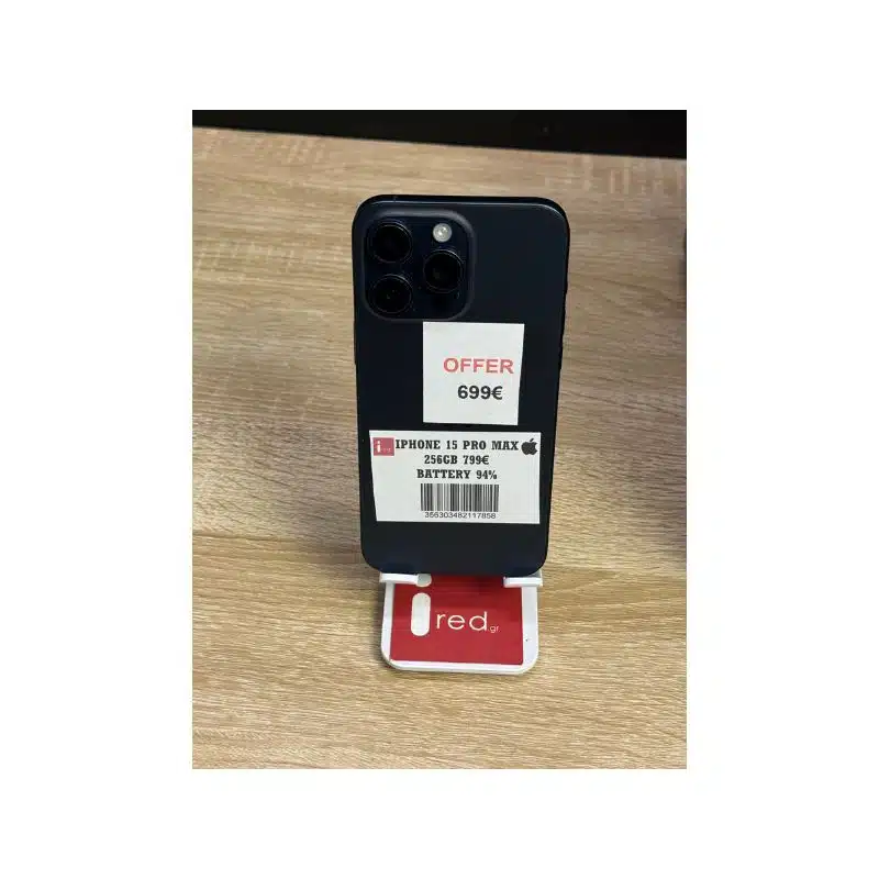 IPHONE 15-PRO-MAX 256GB BLUE TITANIUM ΜΕΤΑΧΕΙΡΙΣΜΕΝΟ