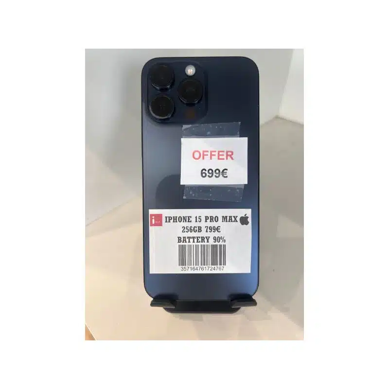 IPHONE 15-PRO-MAX 256GB BLUE TITANIUM ΜΕΤΑΧΕΙΡΙΣΜΕΝΟ