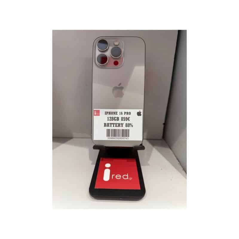 IPHONE 16-PRO 128GB NATURAL TITANIUM ΜΕΤΑΧΕΙΡΙΣΜΕΝΟ