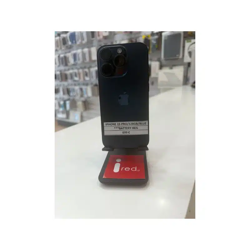 IPHONE 15-PRO 128GB ΜΠΛΕ ΜΕΤΑΧΕΙΡΙΣΜΕΝΟ