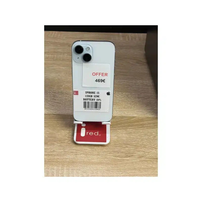 IPHONE 15 128GB WHITE ΜΕΤΑΧΕΙΡΙΣΜΕΝΟ