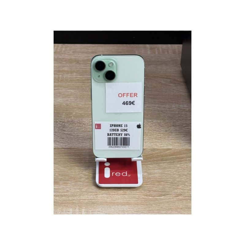 IPHONE 15 128GB GREEN ΜΕΤΑΧΕΙΡΙΣΜΕΝΟ