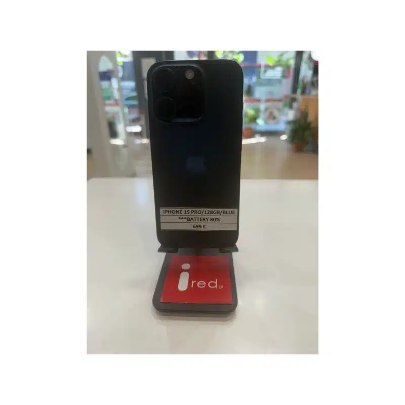 IPHONE 15-PRO 128GB ΜΠΛΕ ΜΕΤΑΧΕΙΡΙΣΜΕΝΟ