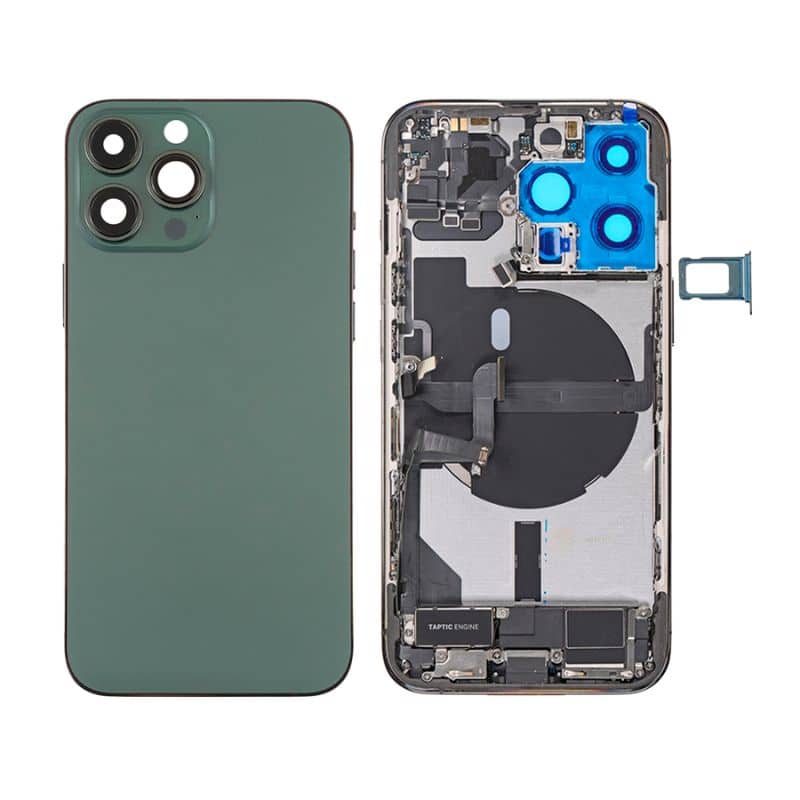 MIDDLE FRAME & BATTERY DOOR WITH SIDE KEYS & MAGNETS - IPHONE 13 PRO MAX
