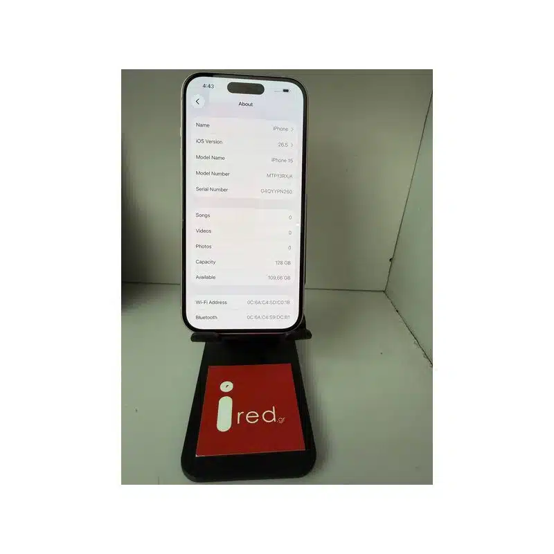 IPHONE 15 128GB PINK ΜΕΤΑΧΕΙΡΙΣΜΕΝΟ