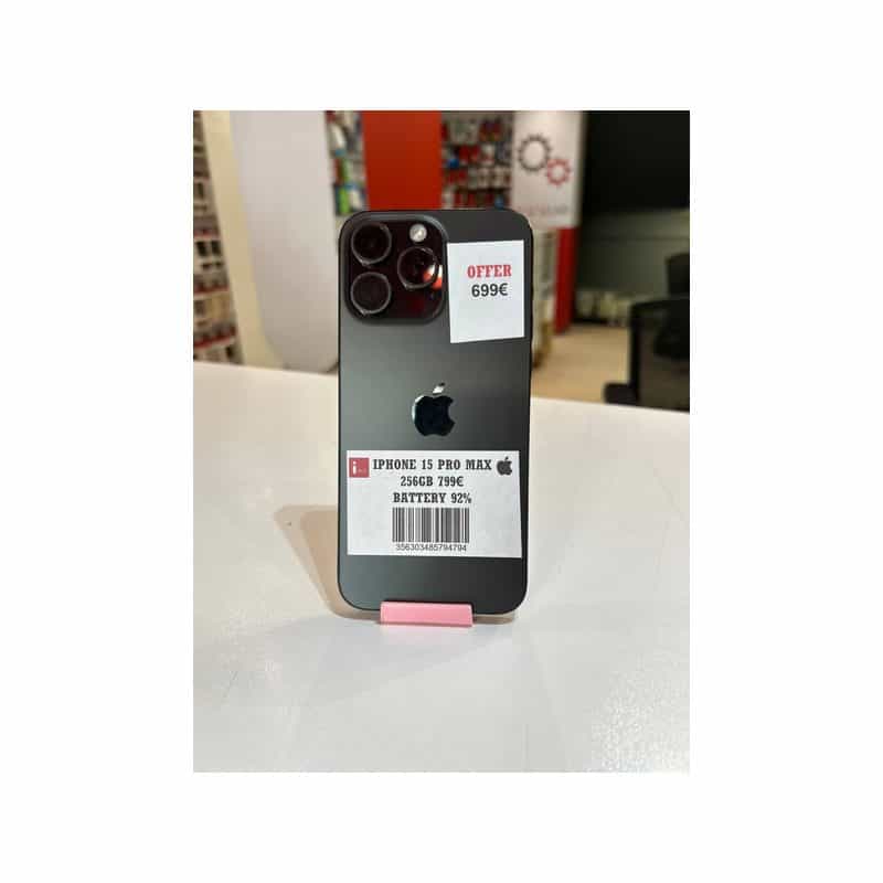 IPHONE 15-PRO-MAX 256GB BLACK TITANIUM ΜΕΤΑΧΕΙΡΙΣΜΕΝΟ