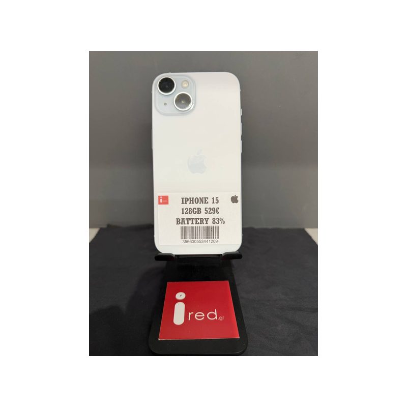 IPHONE 15 128GB WHITE ΜΕΤΑΧΕΙΡΙΣΜΕΝΟ