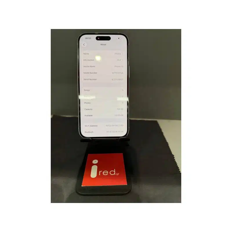 IPHONE 15 128GB WHITE ΜΕΤΑΧΕΙΡΙΣΜΕΝΟ